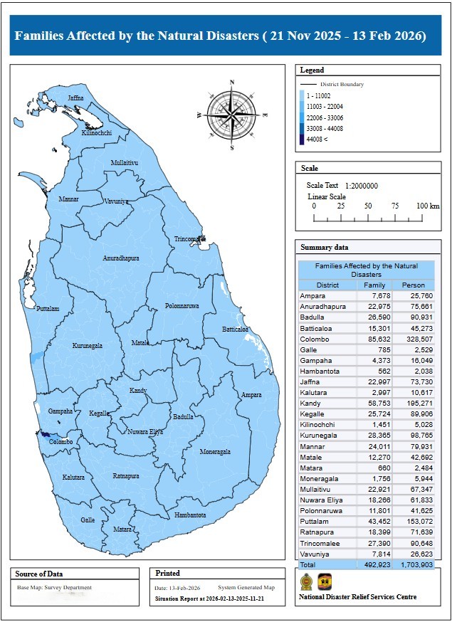 Current Disaster Situation Map - Dithwa